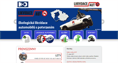Desktop Screenshot of likvidaceaut.cz