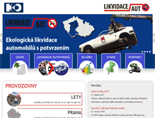 Tablet Screenshot of likvidaceaut.cz